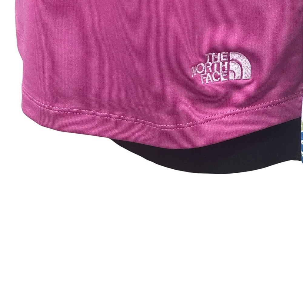 The North Face Shirt Women's Size M Pink Multicolor Floral VaporWick Base layer - Picture 4 of 12